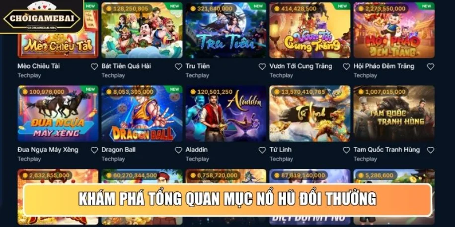 Khám phá tổng quan mục Nổ Hũ đổi thưởng